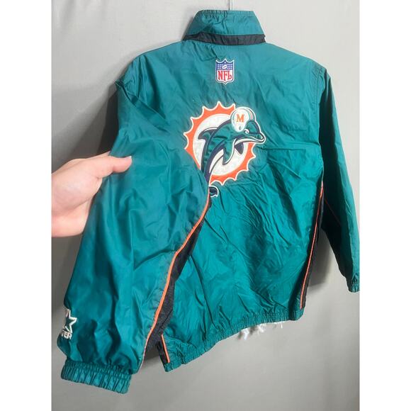 VTG Miami Dolphins Starter Jacket Puffer 1/4 Zip Pro Line NFL 90s Sz M Football - Picture 6 of 16
